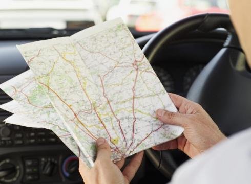 A félelem helyeit jelző térkép